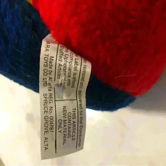 Vintage 14” Canadian Mountie plush bear  made by Mara Toys in Spruce Grove, Alta - Picture 6 of 7